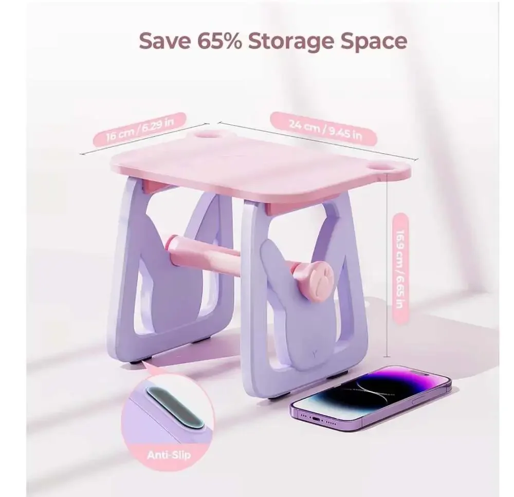 MUNBYN Hot Pink & Purple Label Roll Holder